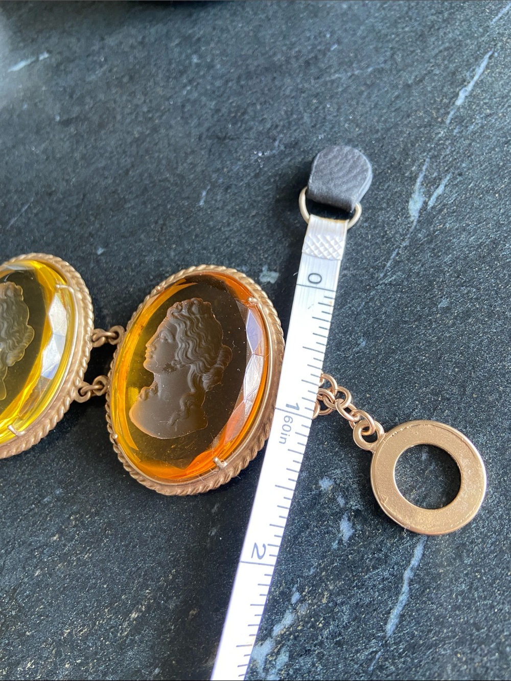 Patrizia Daliana amber Glass Cameo Link Bracelet - Picture 7 of 7